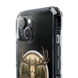 Clear Magnetic Phone Case — 'Just Pulls' Deer Skull Hunting Design