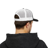 Trucker Cap — Minimalist Wave Logo "Just Kulls" Mesh Snapback