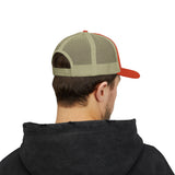 Trucker Cap — Minimalist Wave Logo "Just Kulls" Mesh Snapback