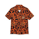 Orange Camp Hawaiian Shirt - Perfect for Summer, Beach Trips, Tropical Vacations, Pool Parties, Casual Outings