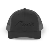 Trucker Cap — Minimalist Wave Logo "Just Kulls" Mesh Snapback