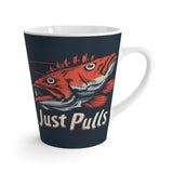 Fishing Latte Mug, Fish Theme Coffee Cup, Gift for Fisherman, Outdoor Adventure Mug, Funny Fishing Accessories