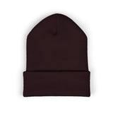 Rest Bells Embroidered Cuffed Beanie — Classic Knit Winter Hat