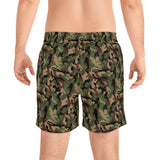 Camo Print Men's Mid-Length Swim Shorts (AOP)