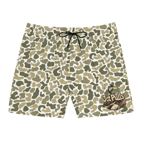 Men's Duck Mid-Length Swim Shorts (AOP)