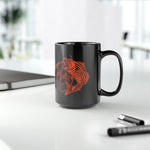 Orange & Black Mug, 15oz