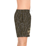 Bottom land Men's Duck Mid-Length Swim Shorts (AOP)