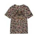 Camouflage Boar Jersey, Athletic Tee, Men's Casual Wear, Gym Shirt, Outdoor Clothing, Gift for Sports Enthusiasts
