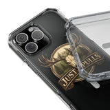 Clear Magnetic Phone Case — 'Just Pulls' Deer Skull Hunting Design