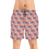USA Print Men's Mid-Length Swim Shorts (AOP)