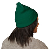 Rest Bells Embroidered Cuffed Beanie — Classic Knit Winter Hat