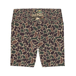 Duck Camo Trendy Workout Shorts for Women, Sporty Activewear, Gym Shorts, Cow Print Activewear, Fun Fitness Outfit