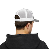 Trucker Cap — Minimalist Wave Logo "Just Kulls" Mesh Snapback