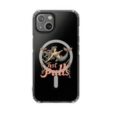 Just Pulls Fishing Mermaid Phone Case – Magnetic Clear Impact Case for Anglers