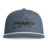 Trout Silhouette Rope Cap — 'Just Keepy' Fishing Hat