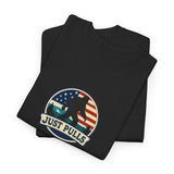 Just Pulls Bigfoot Shirt – American Flag Bigfoot Graphic Tee