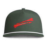 Golf tee Rope Cap – Vintage Beach Sunset Logo Hat