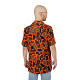 Orange Camp Hawaiian Shirt - Perfect for Summer, Beach Trips, Tropical Vacations, Pool Parties, Casual Outings