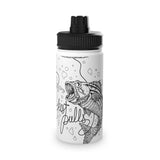 Fish Stainless Steel Water Bottle, Sports Lid