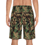 Camo Deer Board Shorts (AOP)