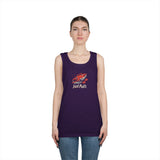 Fishing Vibes Unisex Heavy Cotton Tank Top, Summer Apparel, Outdoor Wear, Gift for Fishermen, Beach Day Outfit, Casual Style