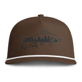 Trout Silhouette Rope Cap — 'Just Keepy' Fishing Hat