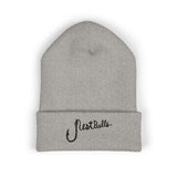 Rest Bells Embroidered Cuffed Beanie — Classic Knit Winter Hat