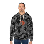 Striper BLk Camo Fish Unisex Hoodie, Outdoor Wear, Fishing Gift, Hunting Apparel, Cozy Sweatshirt, Nature Lover Hoodie