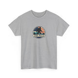 Just Pulls Bigfoot Shirt – American Flag Bigfoot Graphic Tee