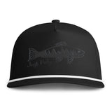 Trout Silhouette Rope Cap — 'Just Keepy' Fishing Hat