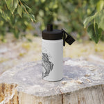 Fish Stainless Steel Water Bottle, Sports Lid