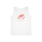 Fishing Vibes Unisex Heavy Cotton Tank Top, Summer Apparel, Outdoor Wear, Gift for Fishermen, Beach Day Outfit, Casual Style