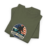 Just Pulls Bigfoot Shirt – American Flag Bigfoot Graphic Tee