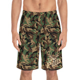 Camo Deer Board Shorts (AOP)