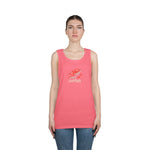 Fishing Vibes Unisex Heavy Cotton Tank Top, Summer Apparel, Outdoor Wear, Gift for Fishermen, Beach Day Outfit, Casual Style