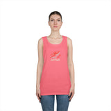 Fishing Vibes Unisex Heavy Cotton Tank Top, Summer Apparel, Outdoor Wear, Gift for Fishermen, Beach Day Outfit, Casual Style