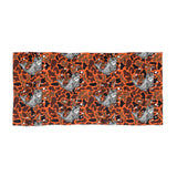 Orange Camo Beach Towel