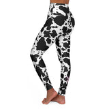 Cow Print High Waisted Yoga Leggings (AOP)