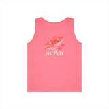 Fishing Vibes Unisex Heavy Cotton Tank Top, Summer Apparel, Outdoor Wear, Gift for Fishermen, Beach Day Outfit, Casual Style