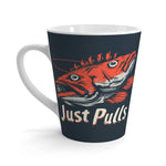 Fishing Latte Mug, Fish Theme Coffee Cup, Gift for Fisherman, Outdoor Adventure Mug, Funny Fishing Accessories