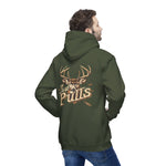 Deer Hooded Sweatshirt, Made in US