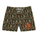 Camo Print Men's Mid-Length Swim Shorts (AOP)