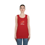 Fishing Vibes Unisex Heavy Cotton Tank Top, Summer Apparel, Outdoor Wear, Gift for Fishermen, Beach Day Outfit, Casual Style