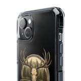 Clear Magnetic Phone Case — 'Just Pulls' Deer Skull Hunting Design