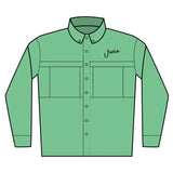 Men's Long Sleeve UV Protection Shirt, Embroidered Outdoor Apparel, Fishing Shirt, Sun Protection Gear, Activewear, Casual Shirt