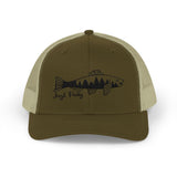 Trout Logo "Just Pulls" Mesh Snapback