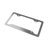 American Flag Metal License Plate Frame — "Just Pulls"