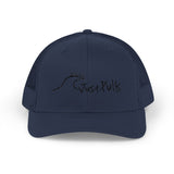 Trucker Cap — Minimalist Wave Logo "Just Kulls" Mesh Snapback