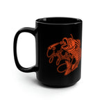 Orange & Black Mug, 15oz