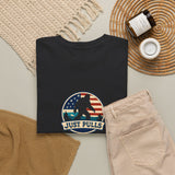 Just Pulls Bigfoot Shirt – American Flag Bigfoot Graphic Tee